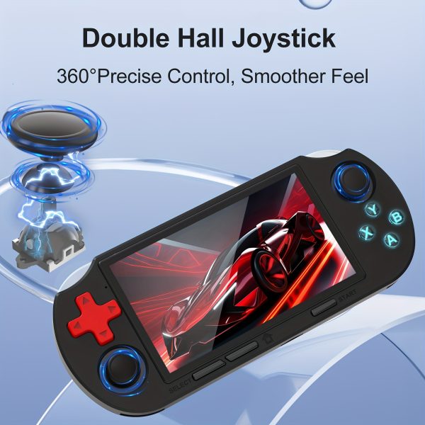 RGB Game Console Upgrade Crystal Button with RGB Lighting, Open-Source Portable Game Console | 4.5-inch Large Screen, 64GTF Card, OTG Interface, Simulator Up to 14+, 3D Smooth Joystick, High-Quality Chip, Multiple Colors Available - The Best Holiday Gift for Family and Friends, Birthday Present
