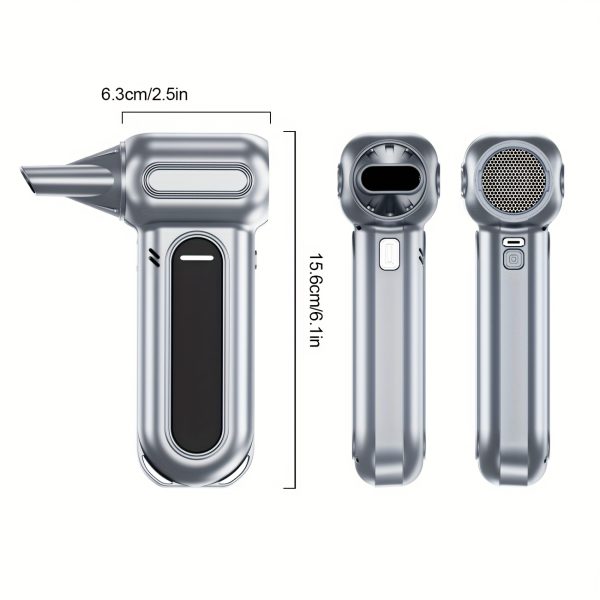 Powerful Compressed Air Vacuum Cleaner for Deep Cleaning - Replaceable Compressed Air Tank - Bottled Air Vacuum Cleaner - Keyboard Cleaner - Computer Cleaner - Rechargeable - Three-Speed Adjustment, Cordless Air Blower - Car Vacuum Cleaner
