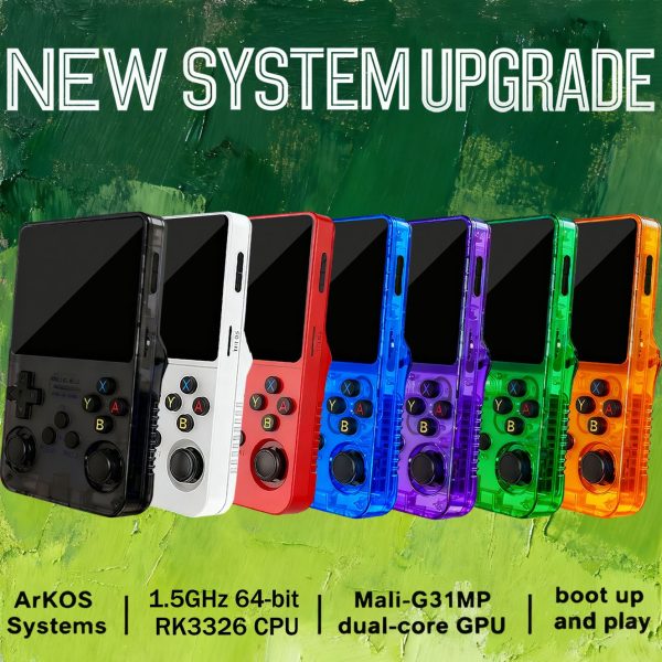 R36S Retro Handheld Game Console with 3000mAh Long-Lasting Battery, USB Rechargeable, 3.5-Inch Screen, Smooth Resolution, Large Storage Capacity - Ideal Gift for Christmas, Thanksgiving, Black Friday, Portable Gaming, Retro Gaming, Durable Gaming