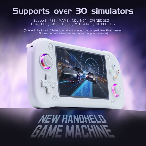 2025 Upgraded XF43 Handheld Game Console - Portable Open Source Linux System, IPS HD 4K, Dual Joysticks, USB Charging, Rechargeable Battery, Includes 64GB Card and 128GB Card, Perfect for On-the-Go Gaming, 4.3-inch Large Screen, Compact Design | Durable Hardware, Portable Gaming Console, YAJOTIN