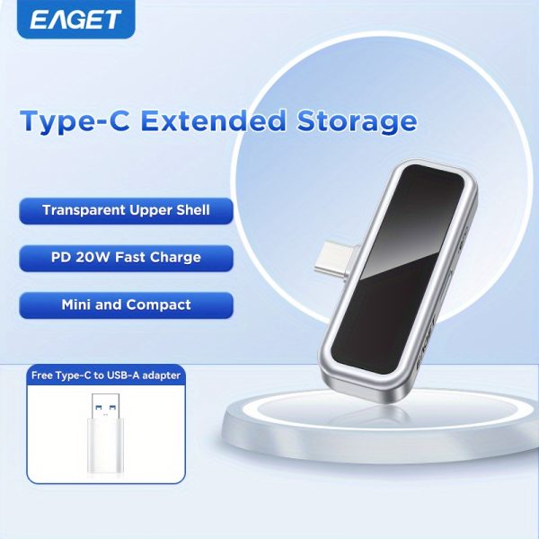 Ultra-compact Transparent Type-C USB Flash Drive with 20W PD Fast Charging Sleek, See-through Top Shell Design Built-in APP-controlled Digital Encryption for Secure Data Storage High-speed Data transfer and Mobile Charging 2-in-1 Functionality Miniature Portable Design for On-the-go Compatibility Compatible with Smartphones, Tablets, and PCs Extra Adapters Included