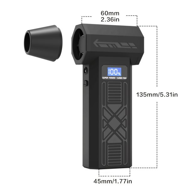 Cordless Electric Air Duster Blower - 120, 000 RPM High-Powerful Jet, USB-C Fast Charging & Lithium Battery, Portable Handheld Cleaner for Keyboard, PC, Car, Home, Office - Compact, Lightweight, Powerful Dust Removal Tool for Electronics