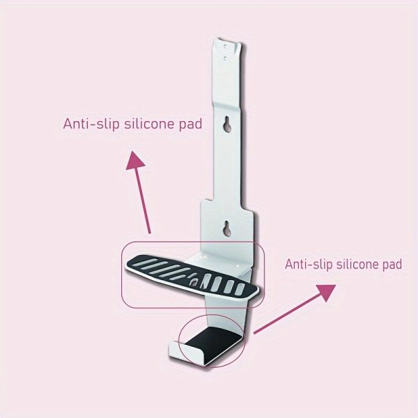 Wall-Mounted Game Controller and Headset Holder Kit, Suitable for PlayStation 5 Vertical Stand, Open Design, Mounts the Console on the Wall or Behind the TV, White & Black, Includes 2 Controller Holders