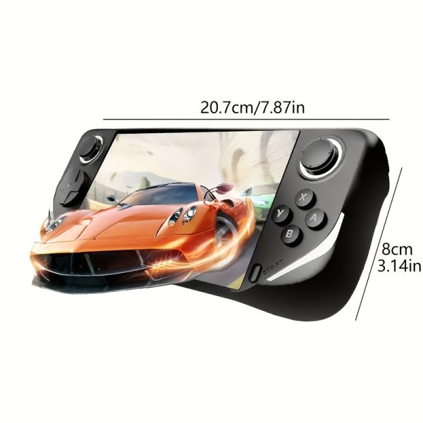 3 Colors Available, Retro Handheld Game Console E6, 5-Inch Screen Classic Entertainment, 64GB Portable Handheld Game Console, 3D Joystick, Ergonomic Design - Compact And Comfortable, USB Charging, 5000 Mah Rechargeable Lithium-Ion Battery