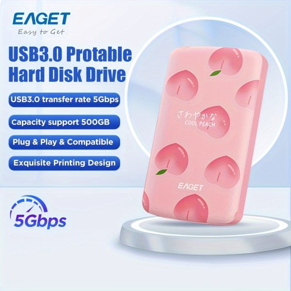 Cute Portable Mechanical Hard Drive EAGET Cute Portable Mechanical Hard Drive External Hard Drive Suitable for Laptopsu002FComputer Gifts