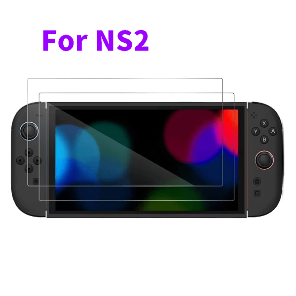 SAMIDANN 3pcs - Compatible with Nintendo Switch 2 Screen Protector, 9H HD Clear Tempered Glass, Suitable for OLEDu002FLiteu002F1st-2nd Gen Consoles, Scratch-Resistant & Bubble-Free Installation, 2025 Model
