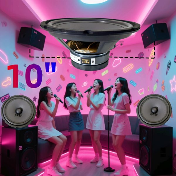 10-Inch Stage Performance Speaker, Peak Power 300W, Full Range Super Bass, Frequency Response Range 50-4000Hz, 92dB Sensitivity, Suitable for Indoor KTV Singing, Outdoor Square Performances, Instrument Playing, Karaoke Speaker With Microphone, Outdoor Speaker, Pa Speaker, Party Speaker, Speakers Professional