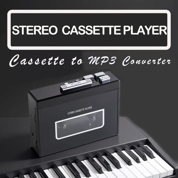 Upgraded Black Cassette Player: Retro Cassette Player Classic Multifunctional Box Cassette Player with USB Recording and MP3 Converter, U Disk Playback: Cassette Player Supports FAT32 Format U Disk, Suitable for Retro Cassette Music Lovers, Restore Classic Old Songs, Rehear the Voice of Friends and Family, Professional Player'S Choice, Old Cassette Recorder, Cassette To Mp, Retro, Audio Cassette